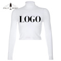 Casual Customized Logo Sexy Fashion Slim Tops Blouses